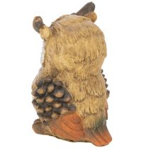 Itens Estatueta de coruja, pequena coruja sentada, decoração, 11 cm