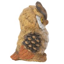 Itens Estatueta de coruja, pequena coruja sentada, decoração, 11 cm