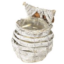 Itens Coruja para plantio branca 23cm