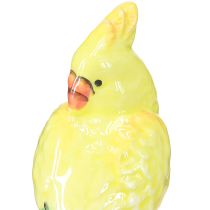 Itens Porta-velas exótico de cerâmica com pássaros pintados à mão H14,5cm 2 peças