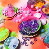 Itens Areia colorida 0,5mm amarela 2kg