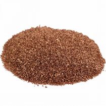 Cor areia cobre decorativo areia castanho Ø0,5mm 2kg