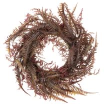 Itens Guirlanda artificial com ramos de samambaia, decoração de outono, 35 cm