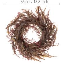 Itens Guirlanda artificial com ramos de samambaia, decoração de outono, 35 cm