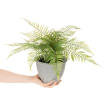 Itens Samambaia artificial em vaso para sala de estar e escritório, 35 cm