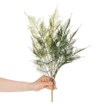 Itens Ramo de samambaia artificial decorativo, verde, realista, 56 cm