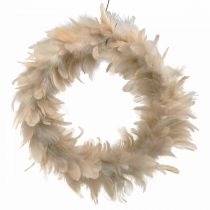 Coroa de penas Deco rosa Ø25cm Coroa de penas