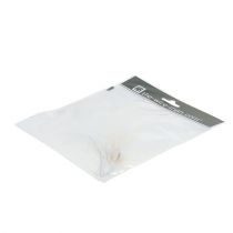 Itens Penas em arame C27cm branco 6 unid.