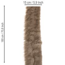 Itens Guarnição de pele sintética para decoração e artesanato, 15x180cm, 2 peças