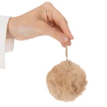 Itens Pompons decorativos para pendurar, bola de pelo fofa, 7 cm, 6 peças