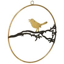 Itens Pássaro para decoração de janelas, decoração de outono para pendurar, metal Ø22,5cm