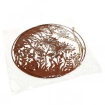 Itens Decoração de primavera para janela, enfeite para pendurar, anel de metal em formato de flor Ø30cm, conjunto com 2 unidades.