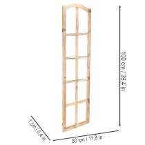 Itens Moldura de janela de madeira como decoração de parede, 100 cm
