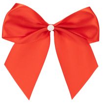 Itens Laço decorativo vermelho, pré-amarrado para artesanato e embalagens, 11 cm, 25 peças