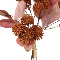 Flores artificiais Fat Hen Red Sedum Stonecrop 41 cm 3 unidades