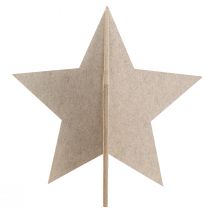 Itens Estrela decorativa de feltro para colocar decoração de Natal em feltro bege Alt.62cm