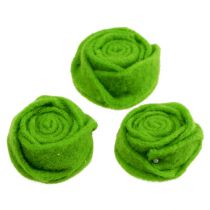 Itens Feltro rosa verde Ø6.5cm 9pcs