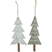 Itens Enfeites de Natal de feltro para árvore de Natal, verdes, 20 cm, conjunto de 4