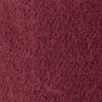 Itens Fita de feltro de lã, vermelho escuro, 15cm x 5m, para decoração e artesanato.