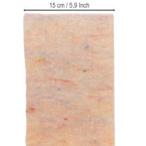 Itens Fita de feltro, suporte para panela bicolor feito de feltro de lã, laranja/multicolorido, 15cm x 5m