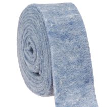 Itens Fita de feltro azul 7,5cm 5m