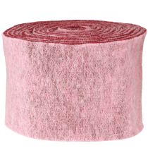 Itens Fita de feltro fita decorativa rosa berry feltro de lã bicolor 15cm 5m