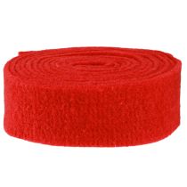 Itens Fita de feltro vermelho escuro 7,5cm 5m