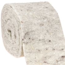 Itens Fita de feltro cinza 15cm 5m