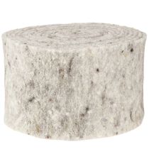 Itens Fita de feltro cinza 15cm 5m