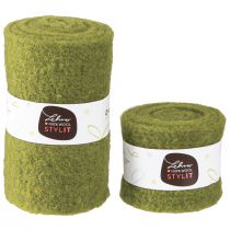 Itens Fita de feltro fita de lã verde musgo verde L7/15cm C1m/1m conjunto de 2