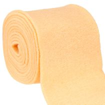Itens Fita de feltro laranja claro 15cm 5m