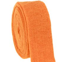 Itens Fita de feltro laranja 7,5cm 5m