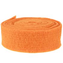 Itens Fita de feltro laranja 7,5cm 5m