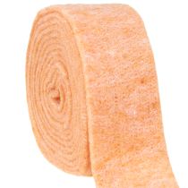 Itens Fita de feltro laranja 7,5cm 5m