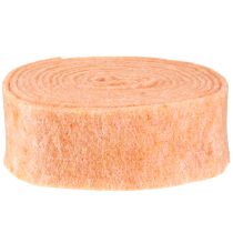 Itens Fita de feltro laranja 7,5cm 5m