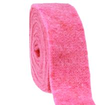 Itens Fita de feltro rosa 7,5cm 5m