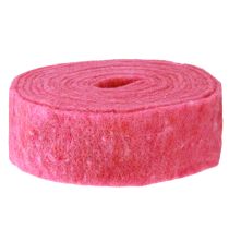 Itens Fita de feltro rosa 7,5cm 5m