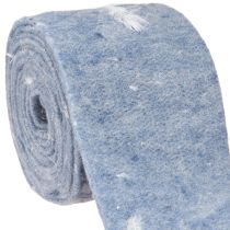 Itens Fita de feltro fita de lã tecido decorativo penas azuis feltro de lã 15cm 5m