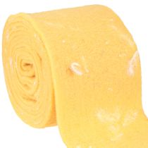 Itens Fita de feltro fita de lã tecido decorativo penas amarelas feltro de lã 15cm 5m