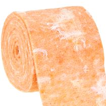 Itens Fita de feltro fita de lã tecido decorativo penas laranja feltro de lã 15cm 5m