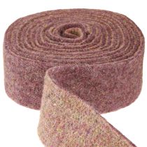 Itens Fita de feltro fita de lã tecido decorativo vermelho vinho bege 7,5cm 5m