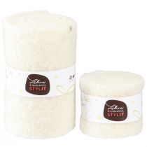 Itens Fita de feltro fita de lã branca L7cm/15cm C100/100cm conjunto de 2