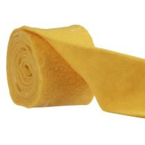 Fita de feltro fita de lã tecido decorativo penas amarelas feltro de lã 15cm 5m