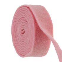 Itens Fita de feltro 7,5cm x 5m rosa