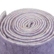 Fita de feltro Franzi lã feltro fita de lã roxa 2 cores 15cm 4m
