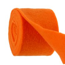 Fita de feltro laranja 15cm 5m