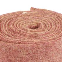 Fita de feltro fita de lã tecido decorativo vermelho vinho bege 7,5cm 5m