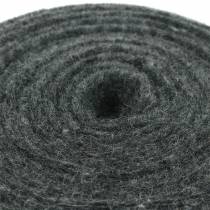 Fita de feltro cinza escuro 15cm 5m