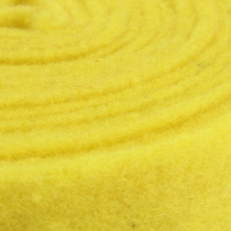 Fita de feltro fita decorativa amarela feltro 7,5cm 5m