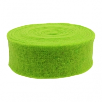 Itens Fita de feltro verde 7,5cm 5m